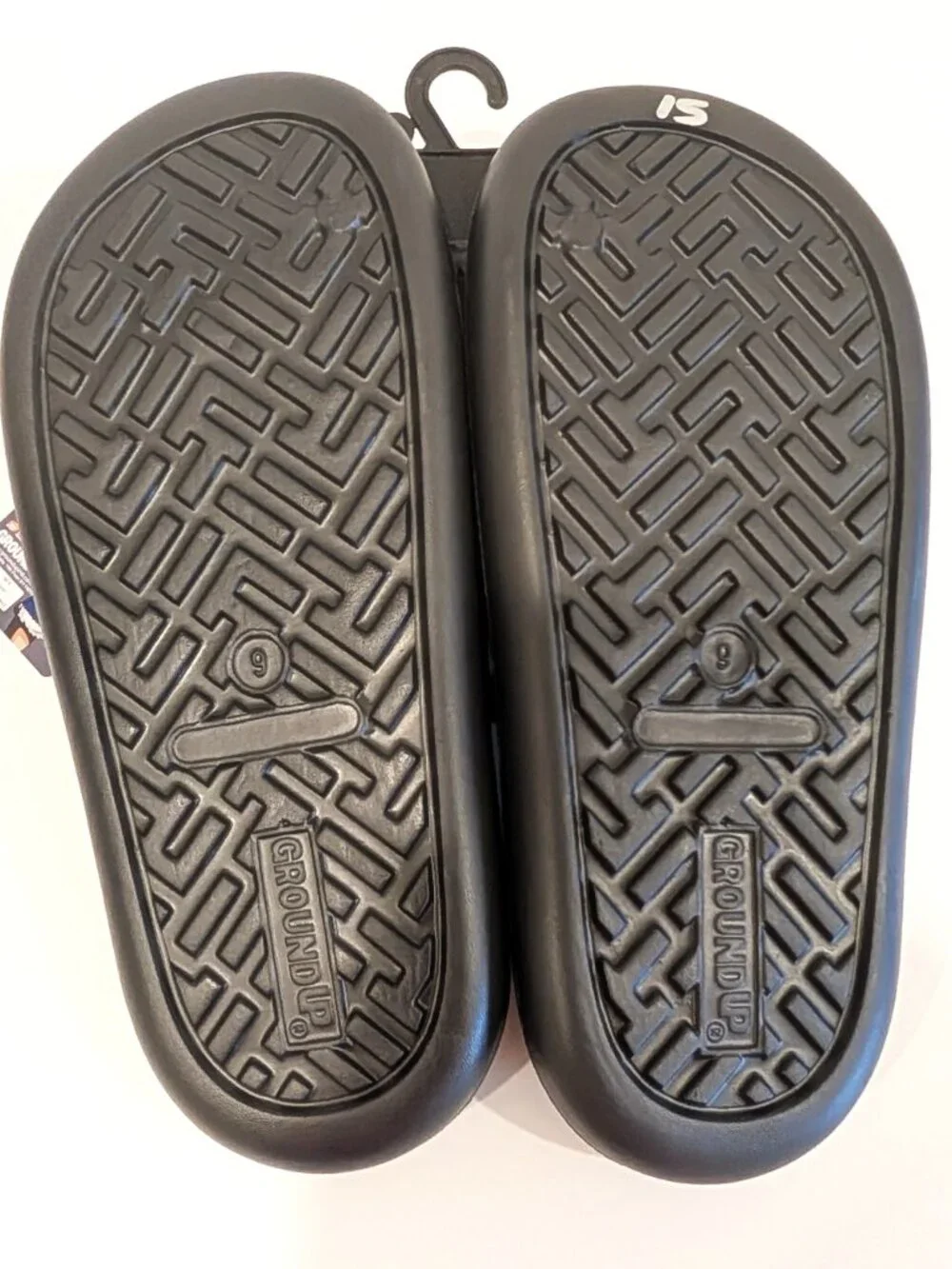One Piece Straw Hat Pirates Anime Slide Sandal Black Skull Men Ground Up Vintage